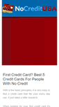 Mobile Screenshot of nocreditusa.com